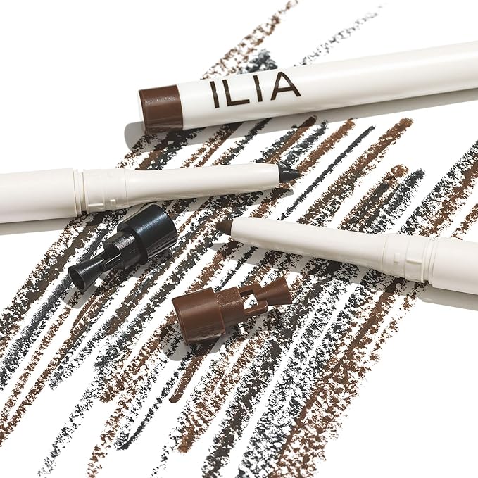 ILIA - Clean Line Gel Liner with Built-In Sharpener | Blendable Highly Pigmented Water-Resistant Budge-Resistant | Non-Toxic Vegan Cruelty-Free (Dusk | Brown 0.01 oz | 0.4 g)