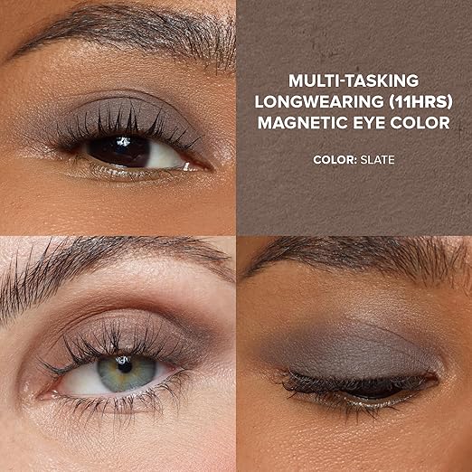 Nudestix Magnetic Matte Eye Color ? 3-in-1 Long-Wear Cream Eyeshadow Pencil Eyeliner &amp Primer | Waterproof Budge-Proof Matte Finish | Vegan &amp Cruelty-Free Eye Makeup
