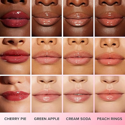 Too Faced Kissing Jelly Lip Oil Gloss | Hydrating Lip Oil + Gloss Hybrid for Instant Moisture and Shine 0.15 Fl Oz
