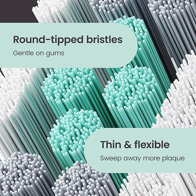 quip Ultra Brush Pod Refill Heads - 4 Pack - Verified quip Brush Head Refills for Sonic Electric Toothbrushes - Soft Bristles Compact - Last 3 Months Each - White
