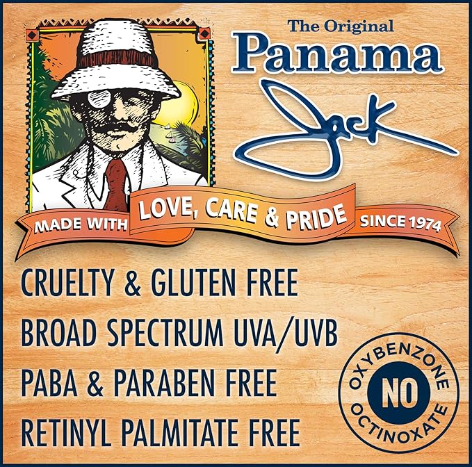 Panama Jack Continuous Spray Sunscreen - SPF 15 Broad Spectrum UVA/UVB Protection PABA Paraben Gluten &amp Cruelty Free Water Resistant (80 Minutes) 5.5 OZ (Pack of 6)
