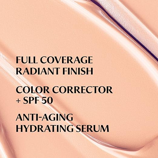 IT Cosmetics CC+ Cream Illumination - Radiant Full Coverage Foundation With SPF 50+ Color Corrector &amp Hydrating Anti-Aging Serum Hydrolyzed Collagen + Peptides Normal to Dry Skin - 1.08 fl oz