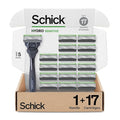 Schick Hydro Sensitive Razors for Men | 5-Blade Mens Razors for Shaving 1 Mens Razor Handle with 17 Razor Blades Refills