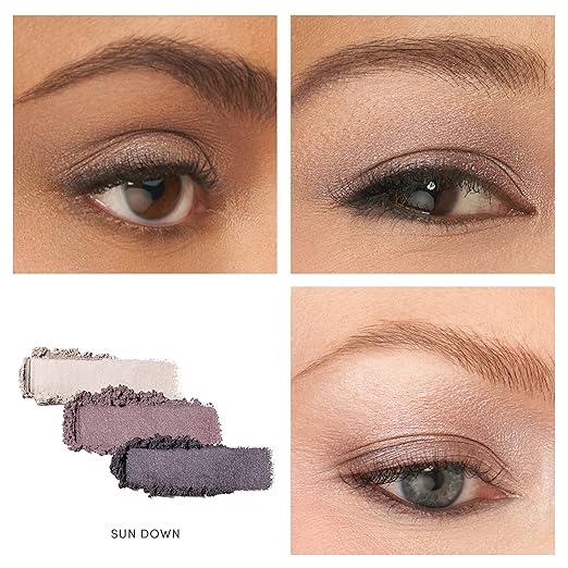 jane iredale PurePressed Eye Shadow Triple Highly Pigmented Mineral Based Eye Color Long Lasting &amp Crease Resistant Formula Safe for Sensitive Eyes