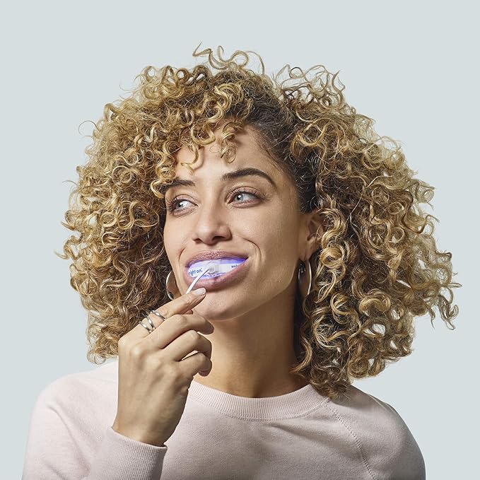 Smile Direct Club bright on Premium Teeth Whitening Kit - LED Accelerator Light and 4 Whitening Pens