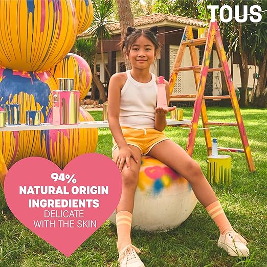 TOUS Eau de Toilette for Boys and Girls Gentle on Children's Sensitive Skin and Ideal for Everyday Use 3.4 Fl Oz
