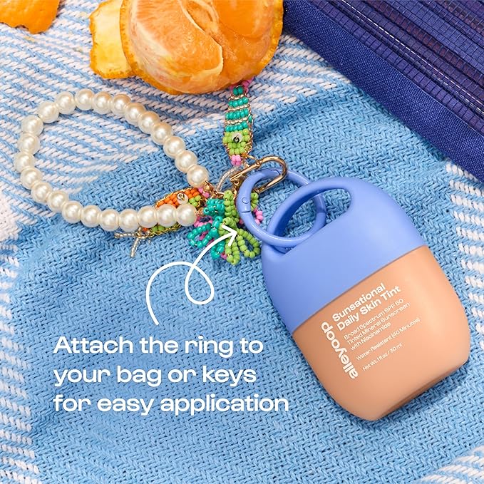 Alleyoop Sunsational Tinted Moisturizer SPF 50 for Face Broad Spectrum ? 100% Mineral Face Sunscreen with Jojoba Hydrating &amp Soothing Tinted Sunscreen Vegan &amp Cruelty-Free (Solar)