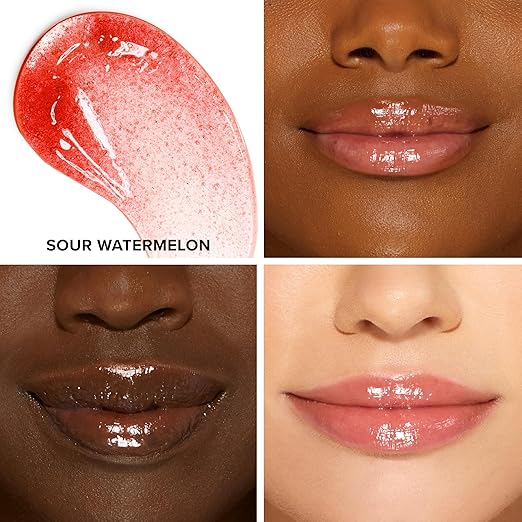 Too Faced Kissing Jelly Lip Oil Gloss | Hydrating Lip Oil + Gloss Hybrid for Instant Moisture and Shine 0.15 Fl Oz