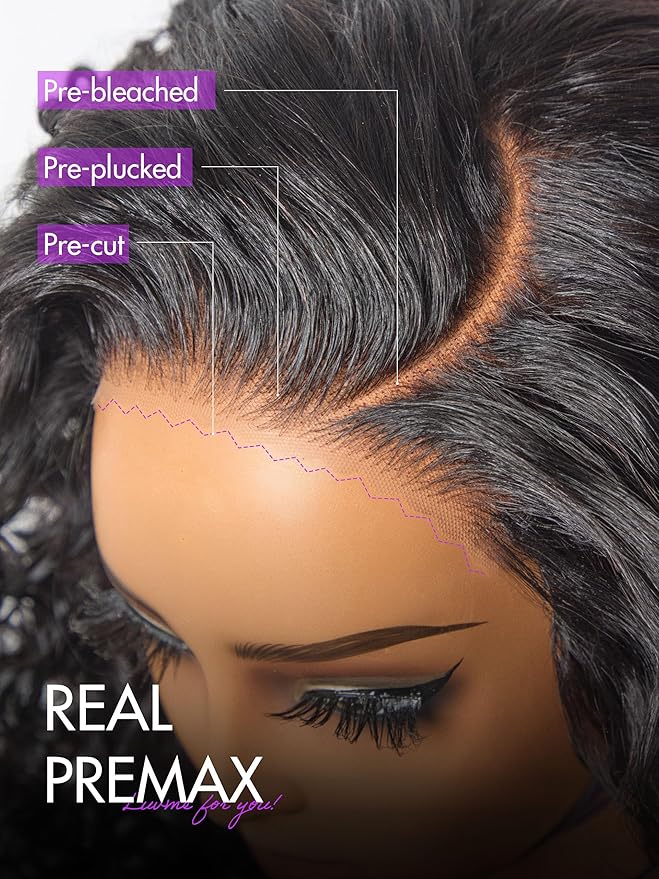 LUVME HAIR All-Day Comfort 5X5 Bouncy Curly 180% Density Glueless Wigs Human Hair Pre Plucked Pre Cut Long Black Wig Lace Closure Wigs Frontal Wigs Human Hair Layered Curly