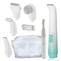 Remington Smooth &amp Silky Body &amp Bikini Kit Cordless bikini trimmer and shaver for women Waterproof for grooming in the shower White/Green