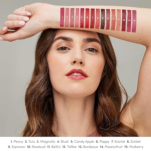 jane iredale ColorLuxe Hydrating Cream Lipstick Creamy Highly Pigmented Lip Color Delivers Weightless Moisture and Bold Payoff Satin Finish Vegan