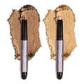 Julep Eyeshadow 101 Cr?me-to-Powder Waterproof Eyeshadow Stick Duo ? Long-Lasting Crease-Proof Easy Apply with Built-in Smudger - Bronze Shimmer and Warm Gold Shimmer