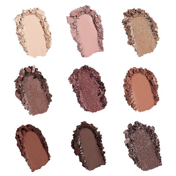Sigma Beauty On-the-Go Eyeshadow Palette - Hazy - 9 Bold Eyeshadow Shades in Matte Shimmer and metallic Finishes - Highly Pigmented Vegan Eye Makeup Palette - Clean Beauty Products