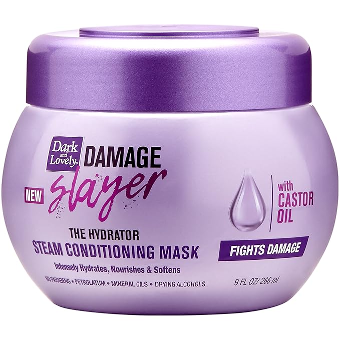 Dark and Lovely Damage Slayer The Hydrator Steam Conditioning Mask 9 Ounce (Packaging May Vary)