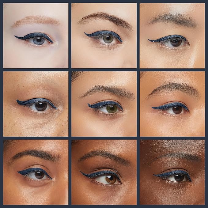 PRIME PROMETICS PrimeEyes Glide Eyeliner for Mature Women ? Water-Resistant Long-Stay and Mess-Proof ? Gel Cream Texture Discreet Sharpener and Effective Smudger (Sapphire (blue))