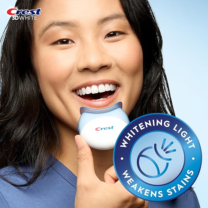 Crest 3D Whitestrips Professional Effects + LED Light ? Teeth Whitening Kit 1 Light + 20 Treatments Each with 1 Upper/1Lower 40 Strips ? Crest 3DWhite Teeth Whitening Strips