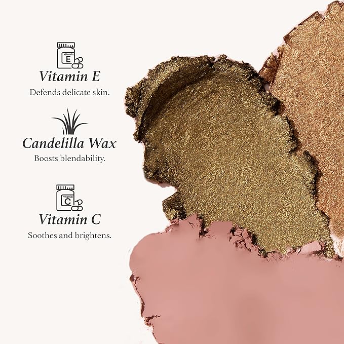 Julep Eyeshadow 101 Cr?me-to-Powder Waterproof Shadow Stick Duo ? Long-Lasting Crease-Proof Easy Appy with Built-in Smudger - Pearl &amp Rose Shimmer