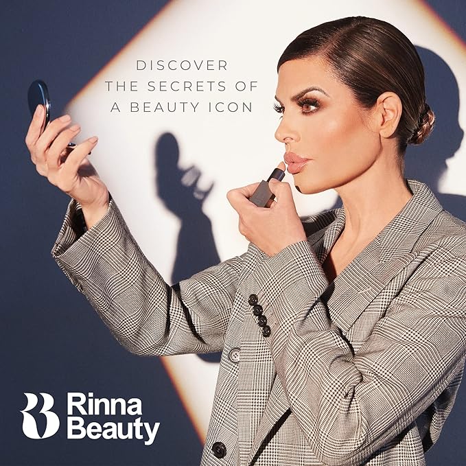 Rinna Beauty Icon Lip Kit - Delilah - All-in-One Lip Kit Includes Lipstick Lip Gloss Lip Liner - PINK NUDE look - Anti-Aging Moisturizing Long-Lasting: Vegan Cruelty-Free - 1 each