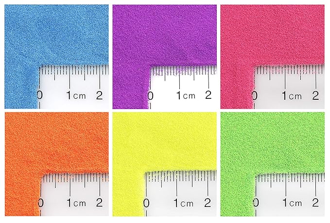 GLITTIES - (6PK) - (.008) - Neon Matte Fine Glitter Powder 6 pk Kit - Great for Nail Art Mix with Gel Nail Polish Gel and Acrylic Powder Hair Decoration - (60 Gram)