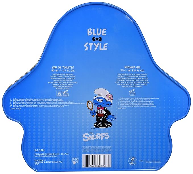 Smurfs 3D Vanity Perfume for Children 1.7 Ounce and Shower Gel 2.5 Fl. oz.