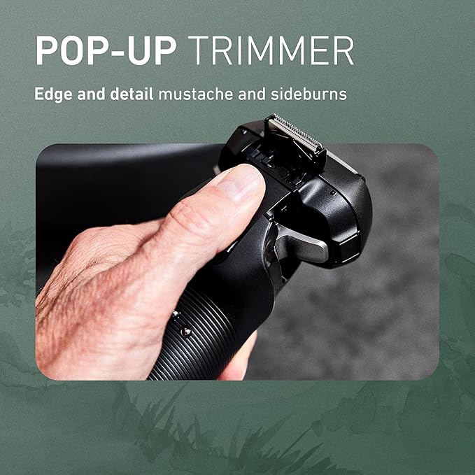 Panasonic ARC6 Electric Razor for Men Face Wet &amp Dry Shavers for Men with Foil Shaver Pop-up Trimmer Ultra-Fast 6-Blade Smart Shave Sensor 22D Flexible Pivoting Head - ES-LS8A-K (Black)
