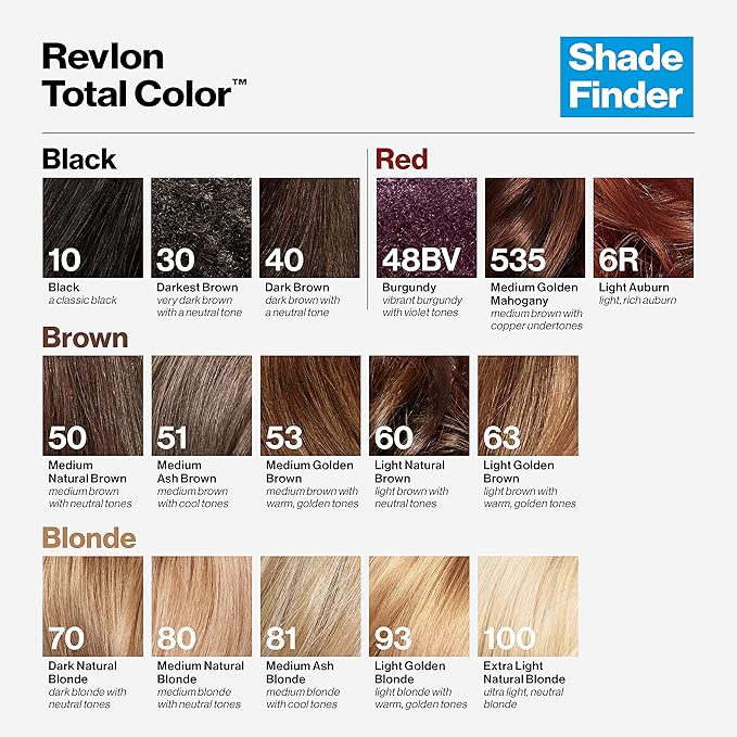 Revlon Total Color Permanent Hair Color Clean and Vegan 100% Gray Coverage Hair Dye 80 Medium Natural Blonde 3.5 oz