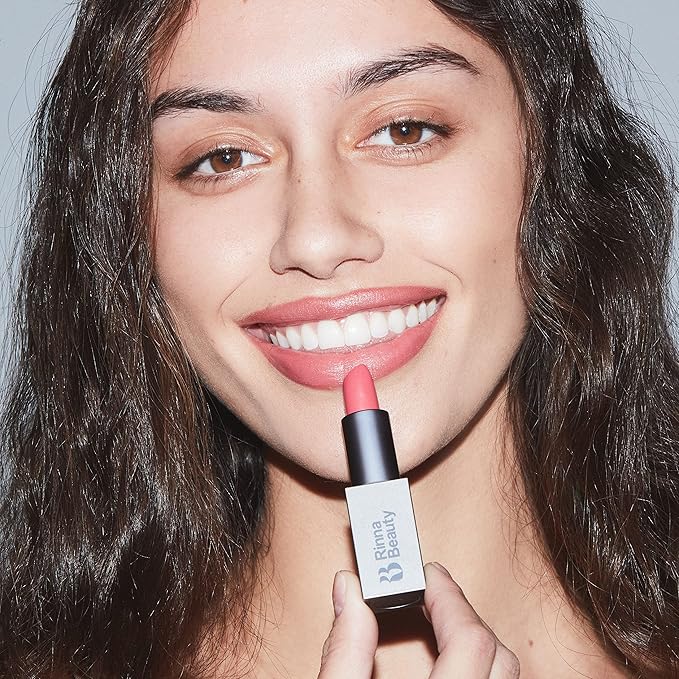 Rinna Beauty Icon Lip Kit - Amelia- All-in-one Lip Kit Includes Lipstick Lip Gloss Lip Liner - SWEET PINK look - Vegan Long-lasting Anti-aging &amp Moisturizing Cruelty-Free - 1 each