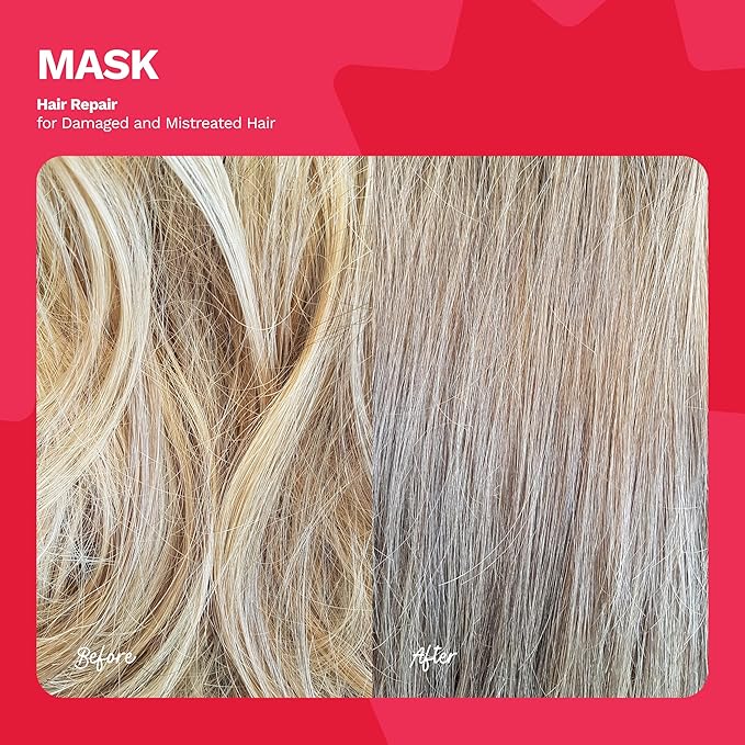 Ginger Milk Natural Care Intensive Repair Hair Mask for Dry / Damaged Hair due to Coloring Chemical Processes hot styling tools and dryers | BE BOLD